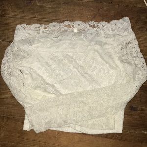 Lace crop top